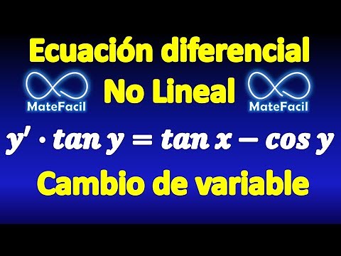 Nonlinear differential equation, with cosine and tangent, by substitution