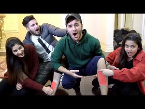 WAXING OUR LEGS CHALLENGE! (PAINFUL)