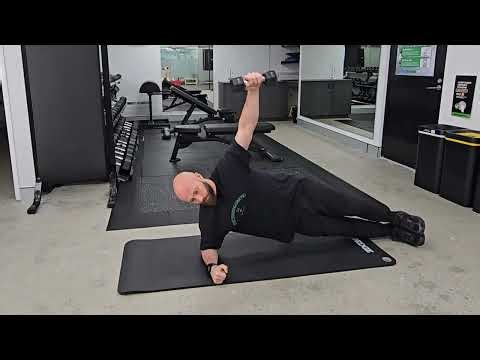 Side Plank DB Powell Raises
