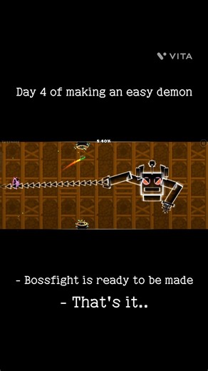 Day 4 of making an Easy Demon Level #gd #geometrydash #easydemon