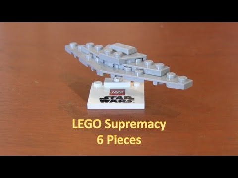 How To Build A LEGO Star Wars Mini Mega Class Star Dreadnought Supremacy With 6 Pieces