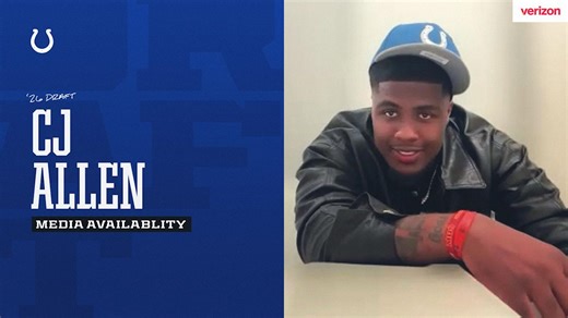 CJ Allen on being drafted by the Indianapolis Colts | Meet the Pick
