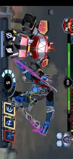 Dino Megazord vs Dragonzord Megazord(2017) | Power Rangers Legacy Wars