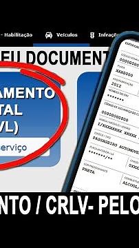 LICENCIAMENTO CRLV - COMO FAZER E ONDE IMPRIMIR O DOCUMENTO DIGITAL -PORTAL DO DETRAN
