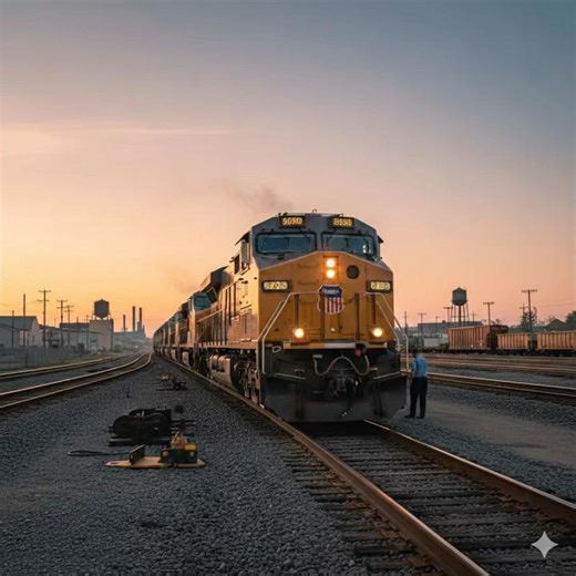 The Rumble of a Resting Giant | Diesel Locomotive ASMR