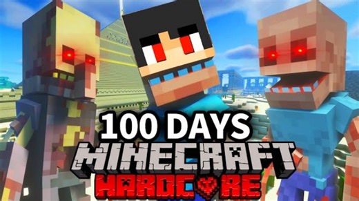 【マイクラ】人類が滅亡した世界で100日間ハードコアサバイバルをしたら危険すぎた【100Days 】
