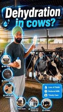 Dehydration in dairy cattle? Signs and treatment | Veer Dairy Farm tips