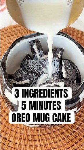 3-Ingredient Oreo Mug Cake (Ready in 5 Minutes!) #dessertrecipe #dessert