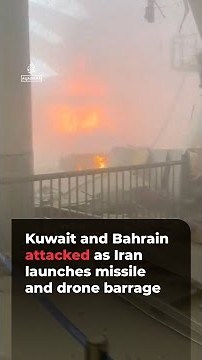 Kuwait and Bahrain attacked as Iran launches missile and drone barrage | AJ#shorts