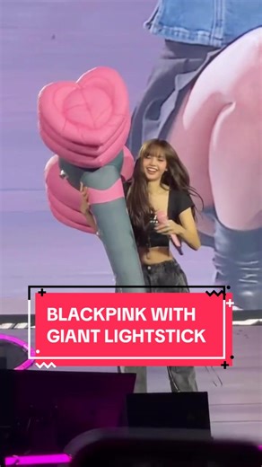 How did that Blink get this past security😂💖 [via pyknosis/IG] #blackpink #lightstick #hongkong #blinks