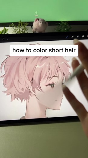 Anime Hair Coloring Tutorial with Procreate