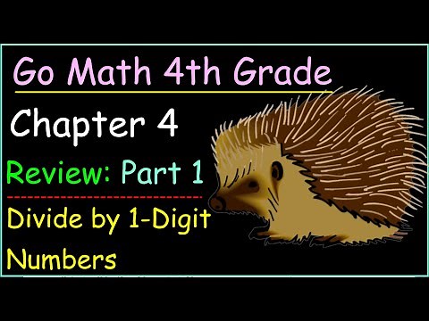 Go Math 4th Grade Chapter 4 Review Part 1