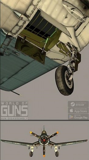 F4U Corsair Gear Retraction – Mechanical Breakdown #slowmotion #aircraft #engineering