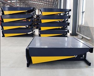 [Hot Item] Adjustable Stationary Heavy Duty Garage Forklift Dock Leveler Elevator Lift for Container Loading & Unloading