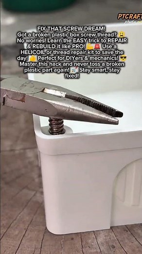REPAIR STRIPPED SCREWS FAST Fix Broken Plastic Box Threads EASY #ScrewFix #GarageHacks