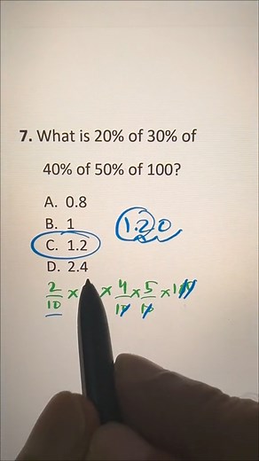 Follow for more math To get your free eBook "How To Calculate Percentages In Your Head", please click the link below: https://guinnessandmathguy.mykajabi.com/pl/2147639130 To join our course "Turn On The Calculator In Your Head", please click the link below: https://guinnessandmathguy.mykajabi.com/sales-page-turn-on-the-calculator-in-your-head For our membership, that will include: 1. Course: Turn On The Calculator In Your Head 2. Course: Abacus 3. Course: Fractions, Decimals, Percentages 4. Cou