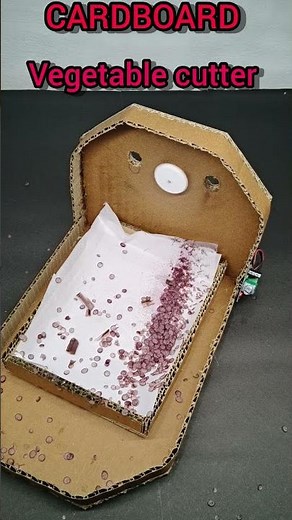 Amazing DIY Vegetable Cutter using Cardboard! 🥕✂️​#DIY #CardboardCrafts #Innovation #Homemade