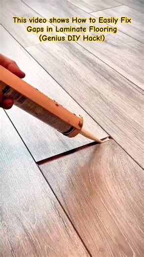 How to Fix Gaps in Laminate Flooring (Genius DIY Hack!) #FlooringFix #DIYHack #HomeImprovement