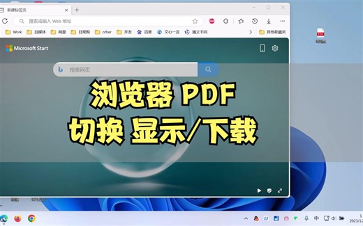 设置浏览器PDF文件下载模式