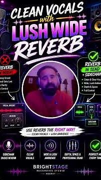 Clean Vocals with Lush Wide Reverb 🔥 | Send FX + Sidechain Reverb Trick Explained