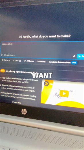 building an app in 5 minutes with ai #ai #shorts