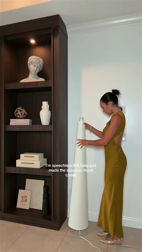 I'm speechless this lamp just made the space so much cozier 🤍 #tiktokshopcreatorpicks #lamp #furnituremodern #moderlamp @Branch & Wick