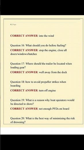 Nj Boat Test Exam Questions and Answers