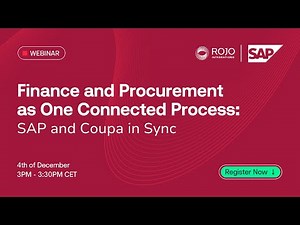 Unify Procurement & Finance | SAP and Coupa Integration Webinar