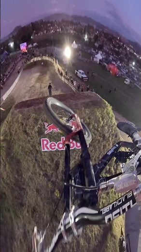 POV: Riding a HUGE jump at sunset 👀 #mtb #mountainbike