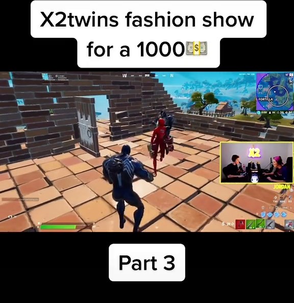 X2twins fashion show for 1000 💵 #fypシ゚viral #tr7xzy #fortnite #fy #fyp #foryou #jop_shydow