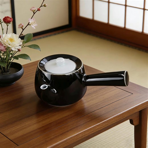 Japanese Ceramic Teapot Handmade Black Tea Pot Minimalist Kyusu Style, Elegant Home & Office Tea Brewing, Gift for Tea Lovers Housewarming - Etsy