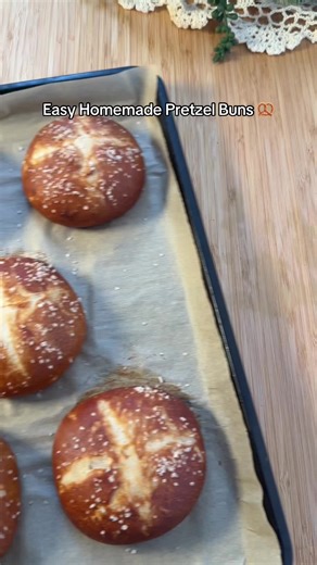 Easy Homemade Pretzel Buns Recipe