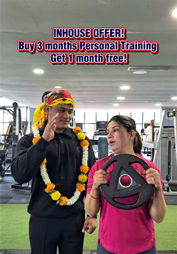 INHOUSE VALENTINE OFFER🌹 Buy 3 months Personal Training program package and Get 1 month free! For more details please contact⬇️ ☎️025-580773 📱9816321352 #personaltrainingoffer #inhouse #valentinesoffer@Laxman Majhi @माईली बुहारी @माईली बुहारी🇺🇸 @Mamta Prasai