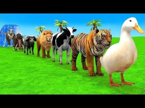 Cow Elephant Gorilla Dinosaur Buffalo Guess The Right Key ESCAPE ROOM CHALLENGE Animals Cage Game