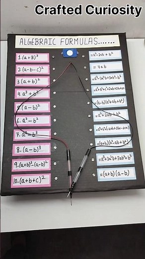 How to Make Algebraic Expressions Model | LED Light Maths Project Idea 10TH CLASS MODEL#mathproject