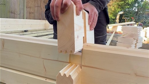 Log cabin building #logcabin #gardenroom #tinyhome #logcabinbuilding #logcabinbuild | All Things Garden Buildings