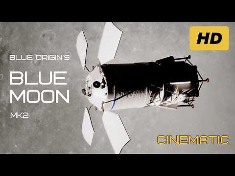 This Is Blue Origin’s Moon Lander | Blue Moon Mark 2 in Cinematic VFX