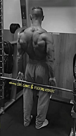 back Muscles on point. Show-off. Live cams & Flexing…