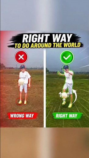 Right Way to Do Around The World ⚽🔥 | Easy Football Skill Tutorial