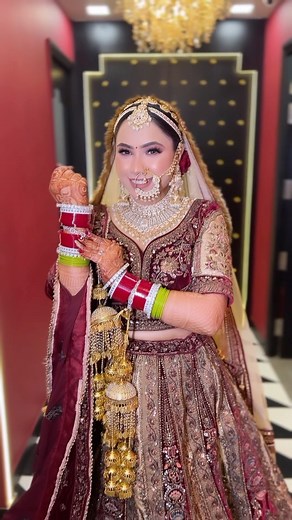 Advice for all MBM Brides to be - Smile with your heart ❤️ and you will be the most beautiful person in the room 😍 For bridal makeup call 8448494094 or WhatsApp 9953688773 | Makeovers by Manveen