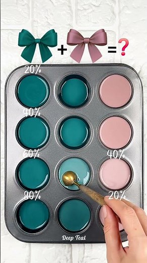 Deep Teal & Dusty Rose Color Palette – 4 New Color Combinations #colorpalette #colormixing