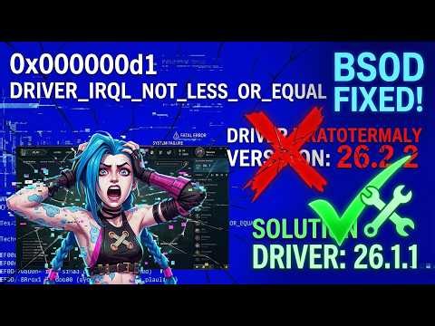 How to Fix 0x000000D1 BSOD & PC Restarts in League of Legends (GPU Driver Downgrade)