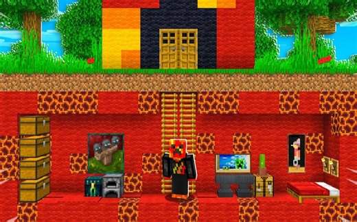 【PrestonPlayz】Preston vs Brianna秘密地下基地战！