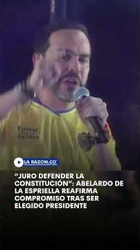 "I swear to defend the Constitution": Abelardo de la Espriella