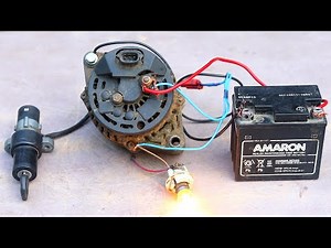 How to Wiring 3 pin Car Alternator With Ignition Switch | How to Wiring Car Alternator