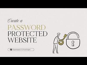 Password protect your Squarespace website and Customize your Lock Screen Page