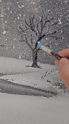 The easiest thing to draw in the snow #Christmas #art #drawing | Snow Graffiti