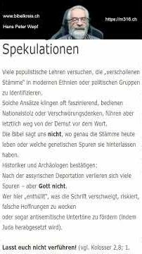 Die verlorenen Stämme Israels