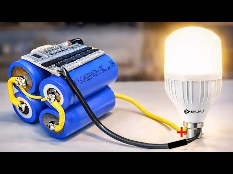 6Ah LiFePO4 Battery Backup Test 🔋 | 40W LED Bulb | 100% to 0% Real Time