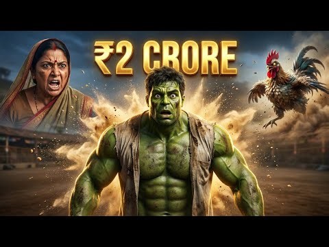 Halku vs Alien Murga 😂 | ₹2 Crore Challenge Fight in Village | Desi Funny Viral Short